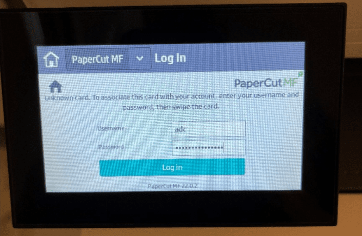 Prints Card Sign In Connect a print card to School account | Tækniskólinn